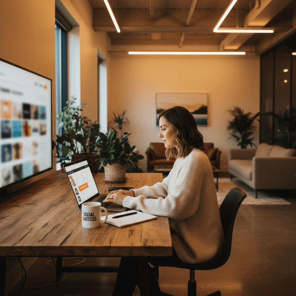 Social media management and content creation