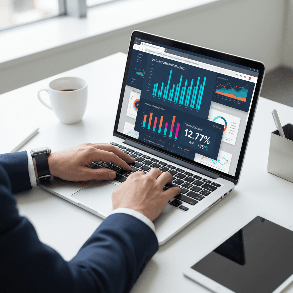 Digital marketing analytics and performance tracking
